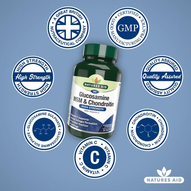 Natures Aid Glucosamine MSM & Chondroitin thumbnail 4