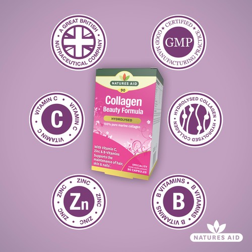 Natures Aid Collagen Beauty Formula Supplement Capsules  thumbnail 4