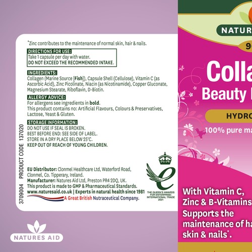 Natures Aid Collagen Beauty Formula Supplement Capsules  thumbnail 5