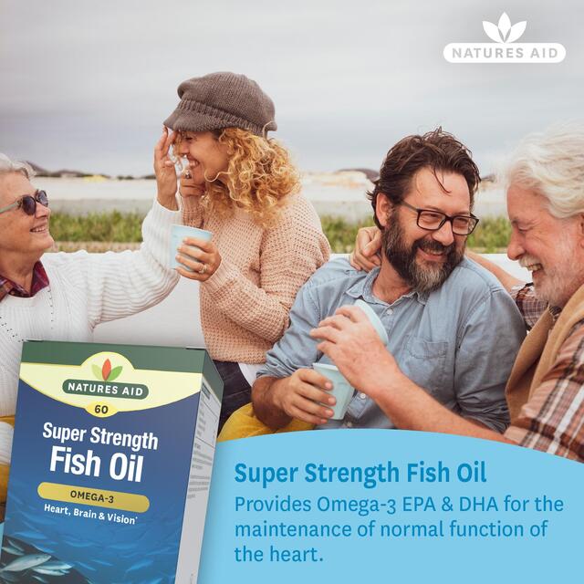 Natures Aid Super Strength Omega-3 Fish Oil Softgels thumbnail 2