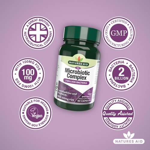 Natures Aid Microbiotic Complex Supplement Capsules thumbnail 4