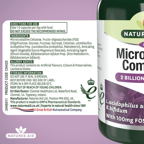 Natures Aid Microbiotic Complex Supplement Capsules thumbnail 5