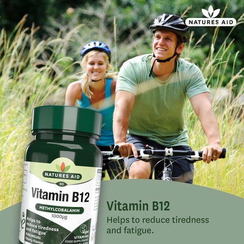 Natures Aid Vitamin B12 Supplement Tablets 1000ug  thumbnail 2