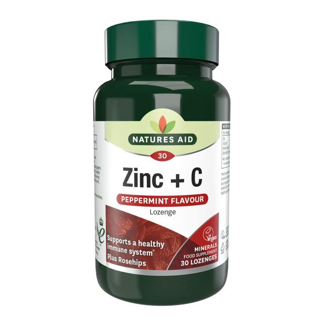 Natures Aid Zinc + C Supplement Lozenges
