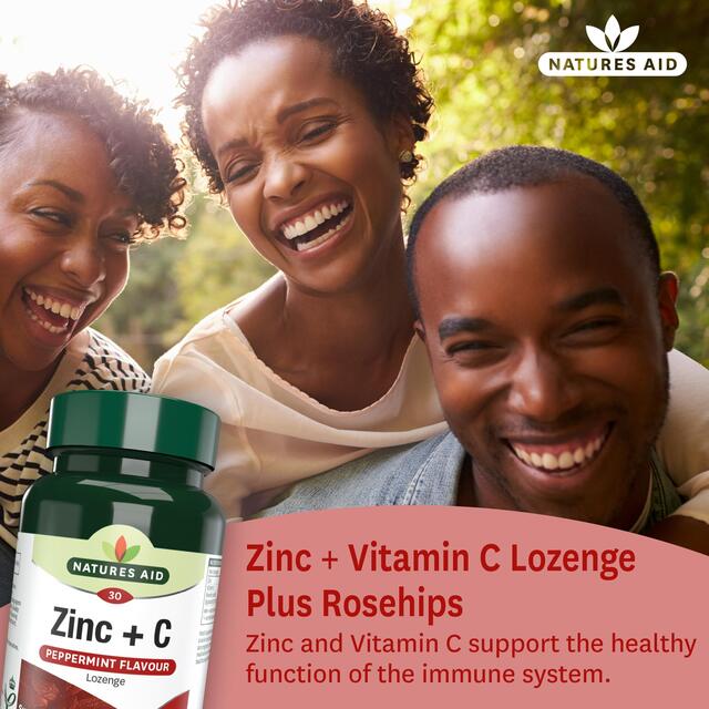 Natures Aid Zinc + C Supplement Lozenges thumbnail 2