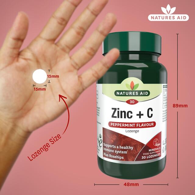 Natures Aid Zinc + C Supplement Lozenges thumbnail 3