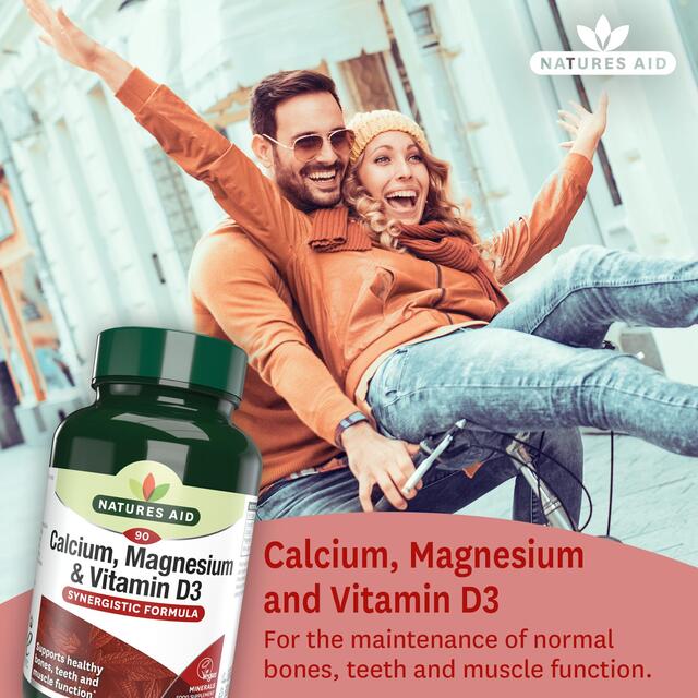Natures Aid Calcium, Magnesium & Vitamin D3 Tablets thumbnail 2