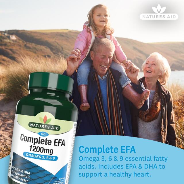 Natures Aid Complete EFA Omega's 3,6 & 9 Soft Gel Capsules thumbnail 2