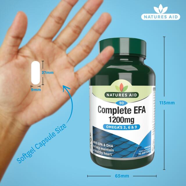 Natures Aid Complete EFA Omega's 3,6 & 9 Soft Gel Capsules thumbnail 3