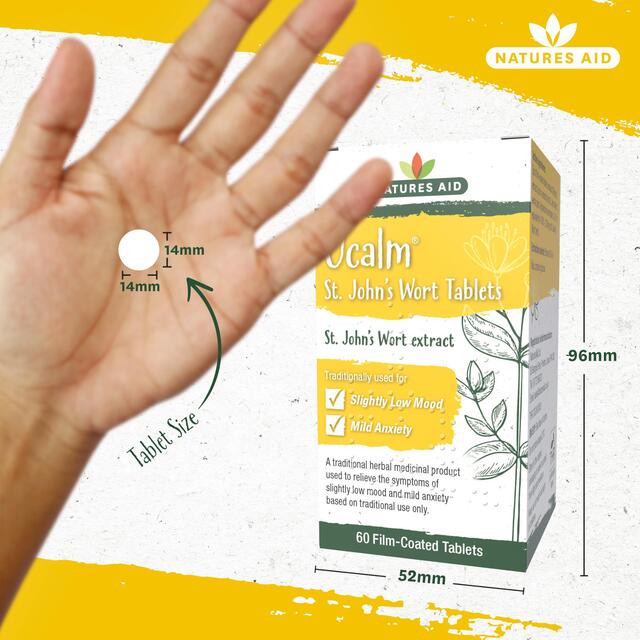 Natures Aid Ucalm 300mg T St John's Wort Extract Tablets thumbnail 3