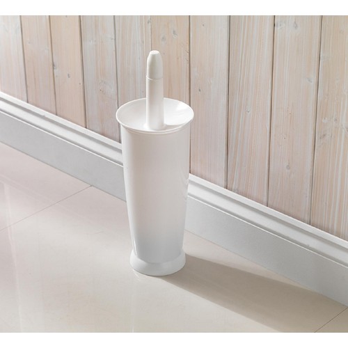 Addis Closed Toilet Brush Set, White thumbnail 2