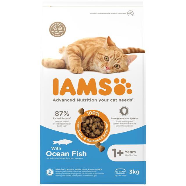 IAMS Adult Dry Cat Food Ocean Fish thumbnail 2