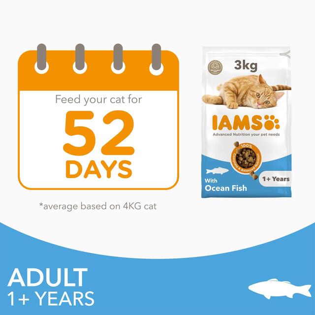 IAMS Adult Dry Cat Food Ocean Fish thumbnail 8