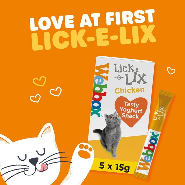 Webbox Lick-e-Lix with Chicken Yoghurty Cat Treats thumbnail 6
