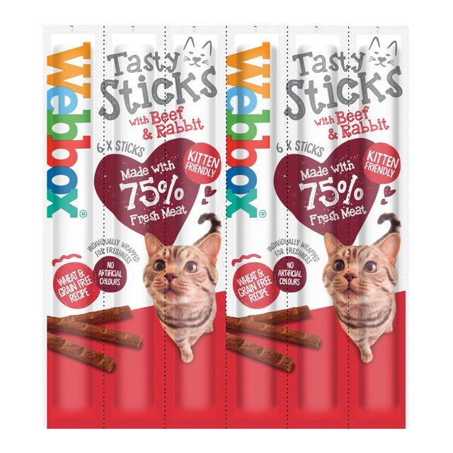 Webbox Cats Delight Tasty Sticks with Beef & Rabbit