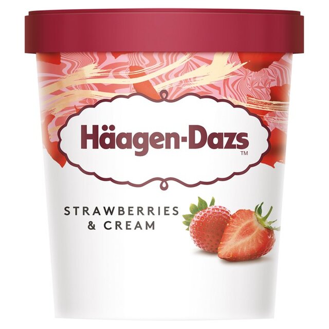 Haagen-Dazs Strawberries & Cream Ice Cream thumbnail 2