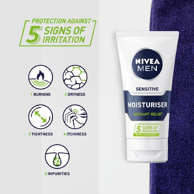 NIVEA MEN Sensitive Face Moisturiser with 0% Alcohol thumbnail 3