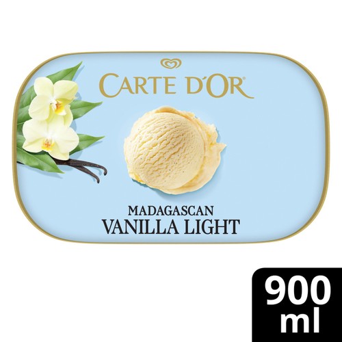 Carte D'or Madagascan Vanilla Light Ice Cream Dessert Tub