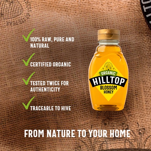 Hilltop Honey Organic Blossom Squeezy  thumbnail 4