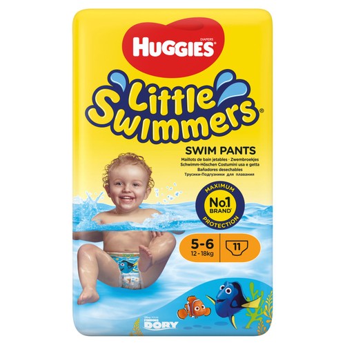 Huggies Little Swimmers Swim Nappies, Size 5-6 (12-18kg) thumbnail 4