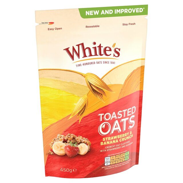 White's Toasted Oats Strawberry & Banana Crunch thumbnail 2