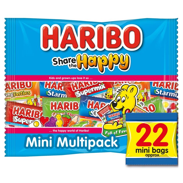 Haribo Share the Happy Sweets 22 Treatsize Mini Bags