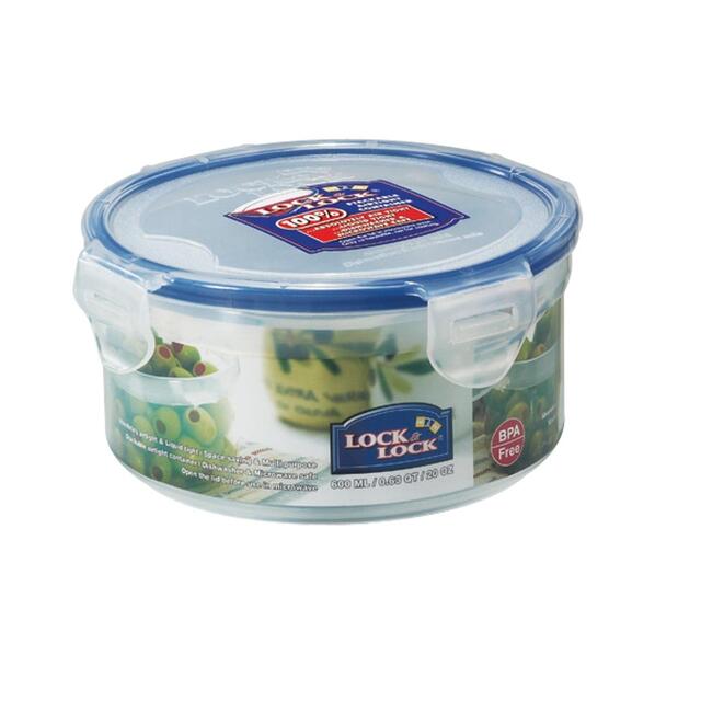 LocknLock Air Tight Round Plastic Container 600ml
