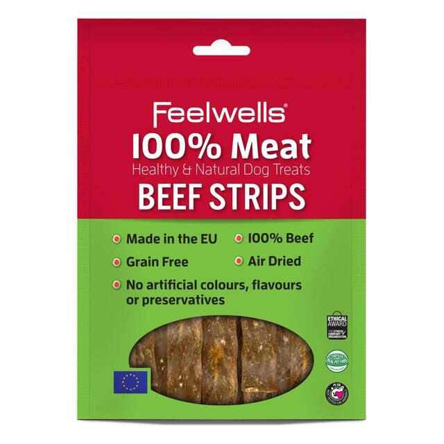 Feelwells 100% Meat Beef Strips Dog Treats