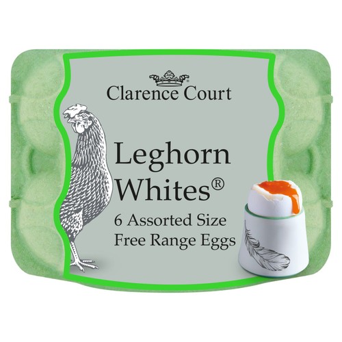 Clarence Court Leghorn Free Range White Assorted Eggs