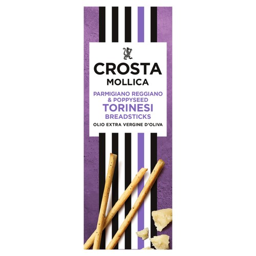 Crosta & Mollica Torinesi Parmesan & Poppy Seed Breadsticks