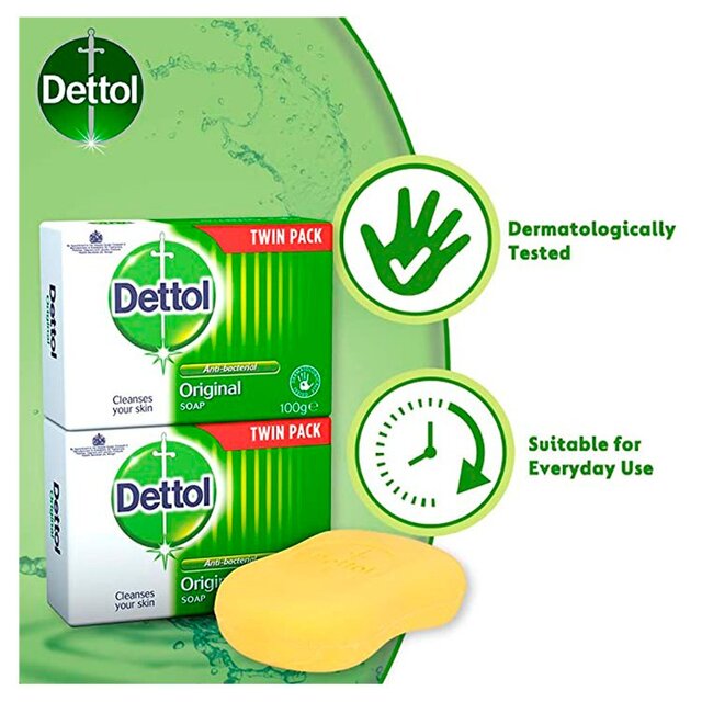 Dettol Original Antibacterial Hand Soap Bar thumbnail 4