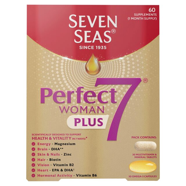 Seven Seas Perfect7 Woman Plus Multivitamins & Omega-3 30 Day Duo Pack