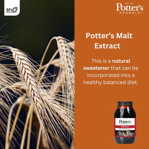 Potters Herbals Malt Extract Natural Sweetener Liquid  thumbnail 5