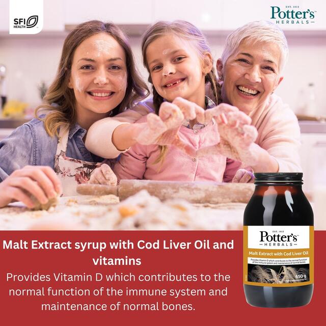 Potters Herbals Malt Extract with Cod Liver Oil Liquid thumbnail 5
