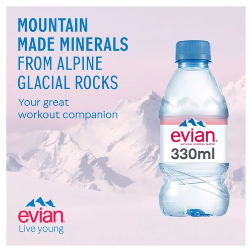 Evian Still Natural Mineral Spring Bottled Water Multipack thumbnail 2
