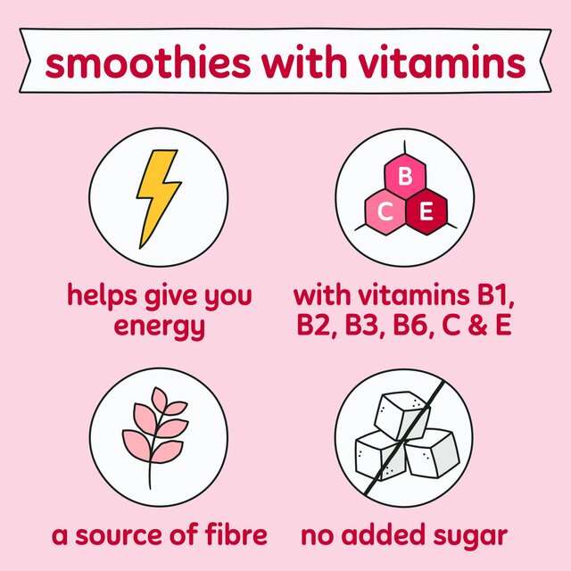 Innocent Berry Energise Super Smoothie, Strawberry & Cherry with Vitamins thumbnail 3