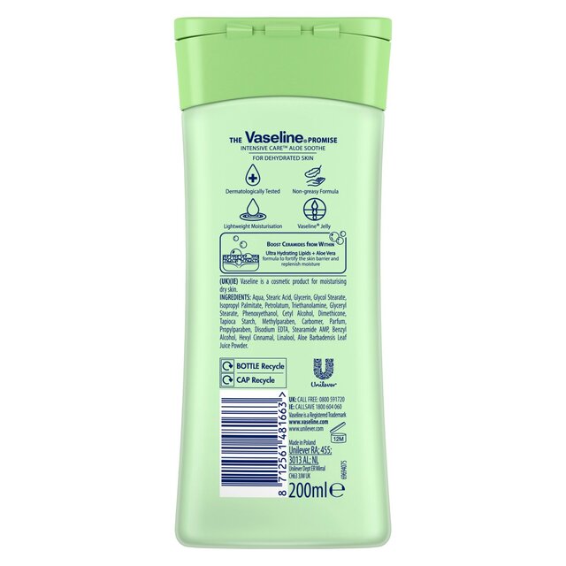 Vaseline Intensive Care Aloe Soothe Body Lotion thumbnail 2