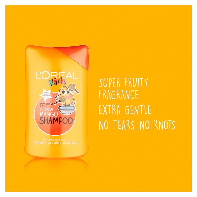 L'Oreal Kids Gentle 2 in1 Tropical Mango Shampoo thumbnail 3