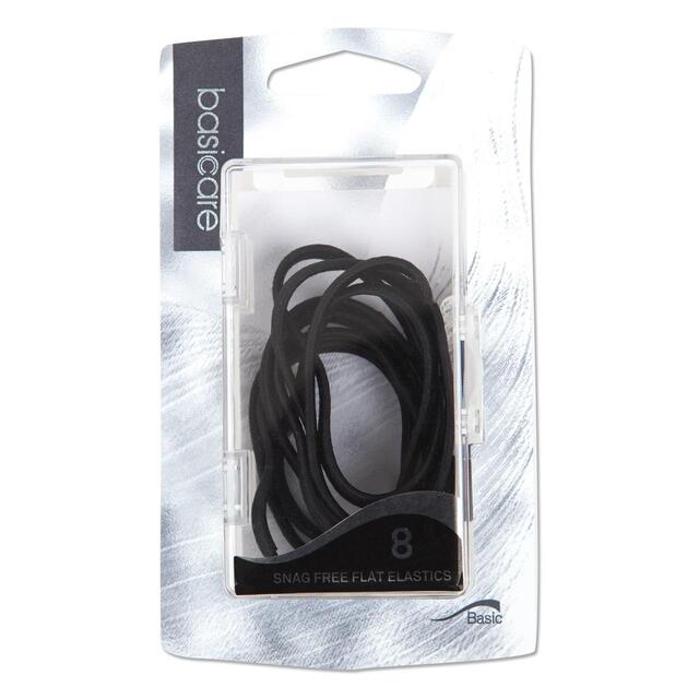 Flat Snag Free Hair Bands, Black thumbnail 2