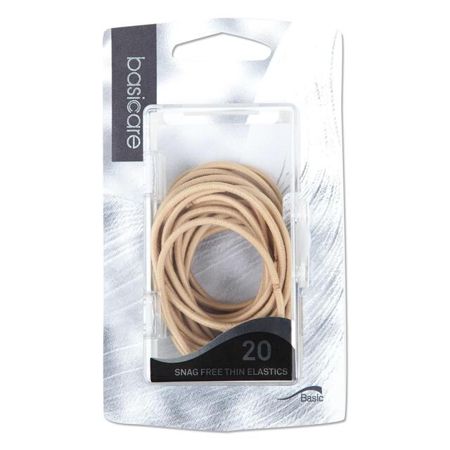 Thin Snag Free Hair Bands, Blonde thumbnail 2