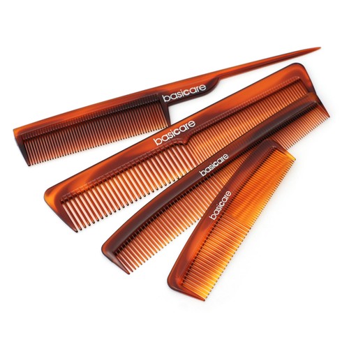 4 Comb Family Pack, Tortoise Shell Effect