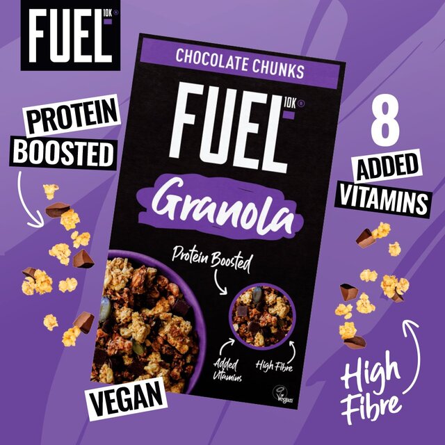 FUEL 10K Chocolate Chunks Protein Granola Breakfast Cereal thumbnail 9