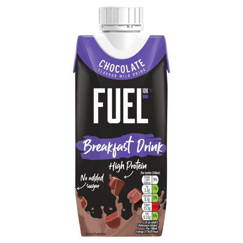 FUEL 10K Chocolate High Protein Milk Breakfast Shake Drink thumbnail 2