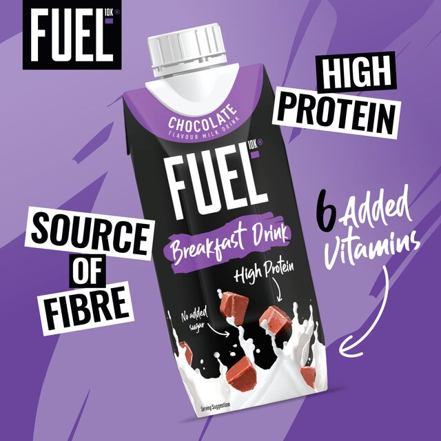 FUEL 10K Chocolate High Protein Milk Breakfast Drink thumbnail 5