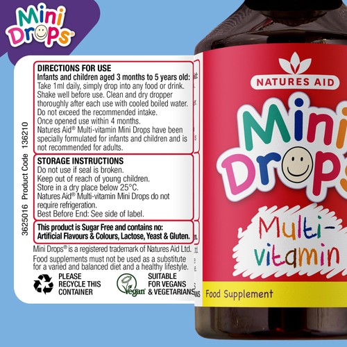 Natures Aid Mini Drops Multivitamin for Infants & Children thumbnail 5