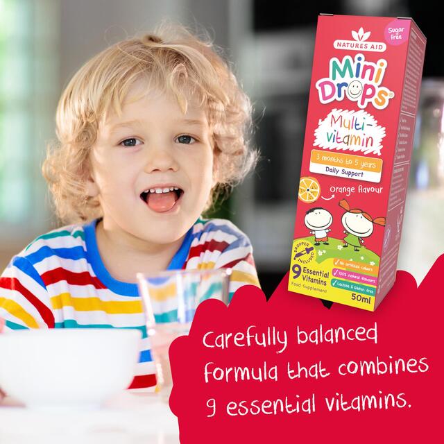 Natures Aid Mini Drops Multivitamin for Infants & Children thumbnail 2