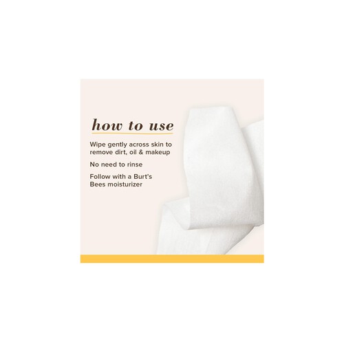 Burt's Bees Sensitive Facial Cleansing Wipes with Aloe Extract thumbnail 3