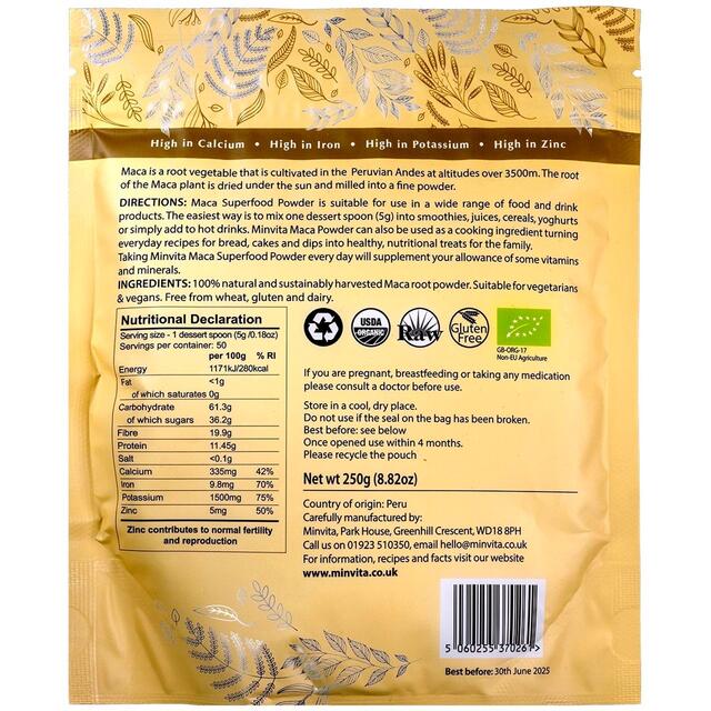 Minvita Maca Superfood Powder thumbnail 2