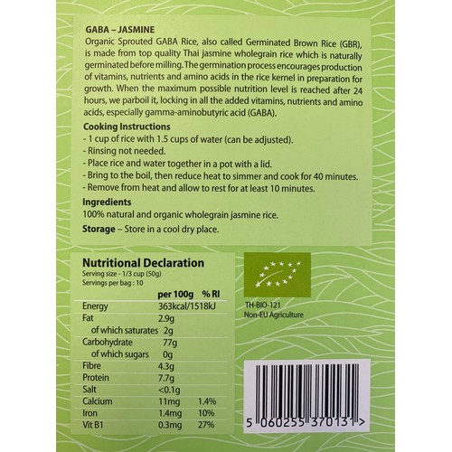 Minvita Organic Sprouted Jasmine GABA Rice  thumbnail 4