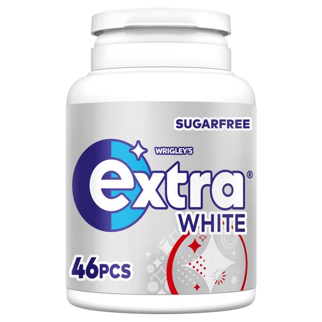 Extra White Sugarfree Chewing Gum Bottle 46 Pieces
